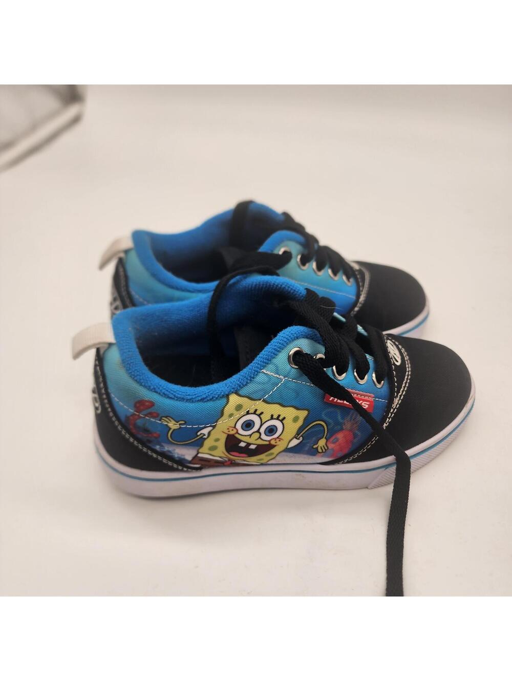 Heelys SpongeBob SquarePants Youth Size 1 Roller Skate Shoes EUC Worn Once